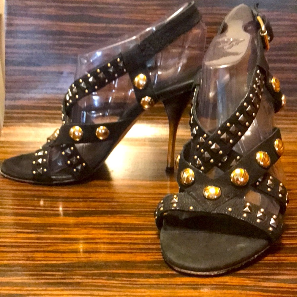 Latitude Femme studded suede heels, 39